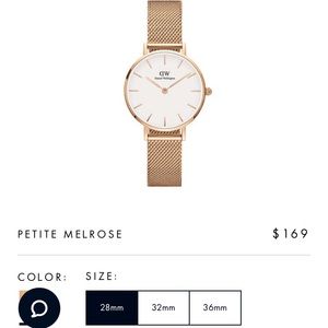 Daniel Wellington Rose Gold 28mm Watch